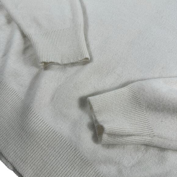 Vintage Elite of California Audi Knit Sweater White Retro Unisex Medium Preppy - Picture 6 of 13